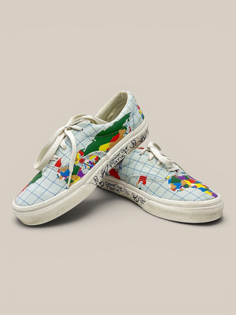 Vans Era Save Our Planet 2019 Capsule Map Print Sneakers Unisex W6/M4.5